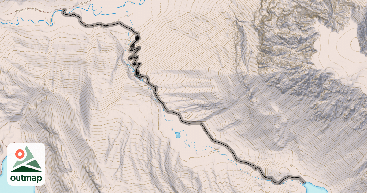 Map of Slide Lake Trail