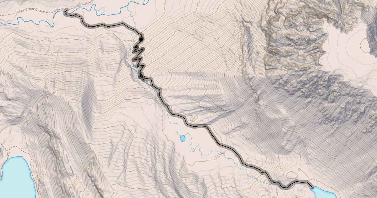 Map preview of Slide Lake Trail