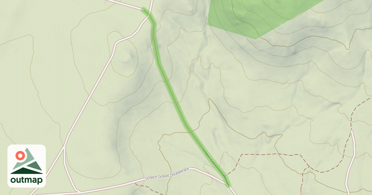 Map of Scratch Gravels Doubletrack