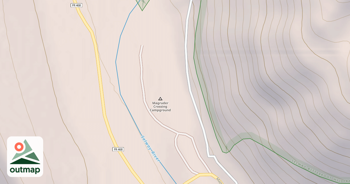 Map of (FDR) MAGRUDER CAMPGROUND