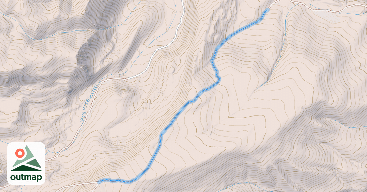 Map of Table Mountain Ridge Road