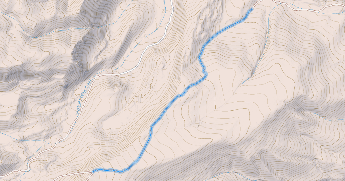 Map preview of Table Mountain Ridge Road