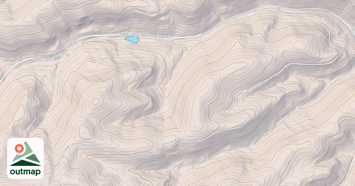 Map of POTATO CANYON