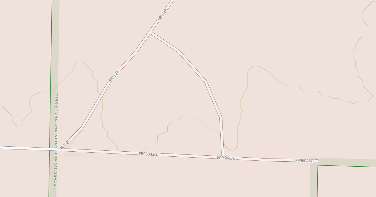 Map preview of USFS National Forest System Roads {F3460570-BC49-48C0-B22E-2BB77B31B0BB}