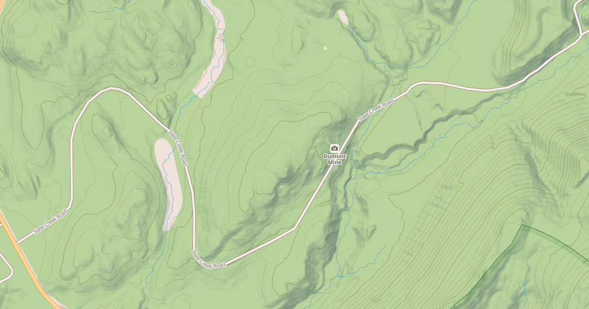 Map preview of SLATE CREEK