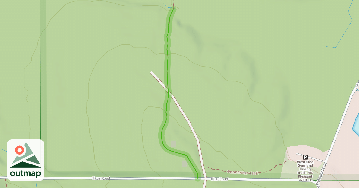 Map of Fred J. Cusimano Westside Overland Trail
