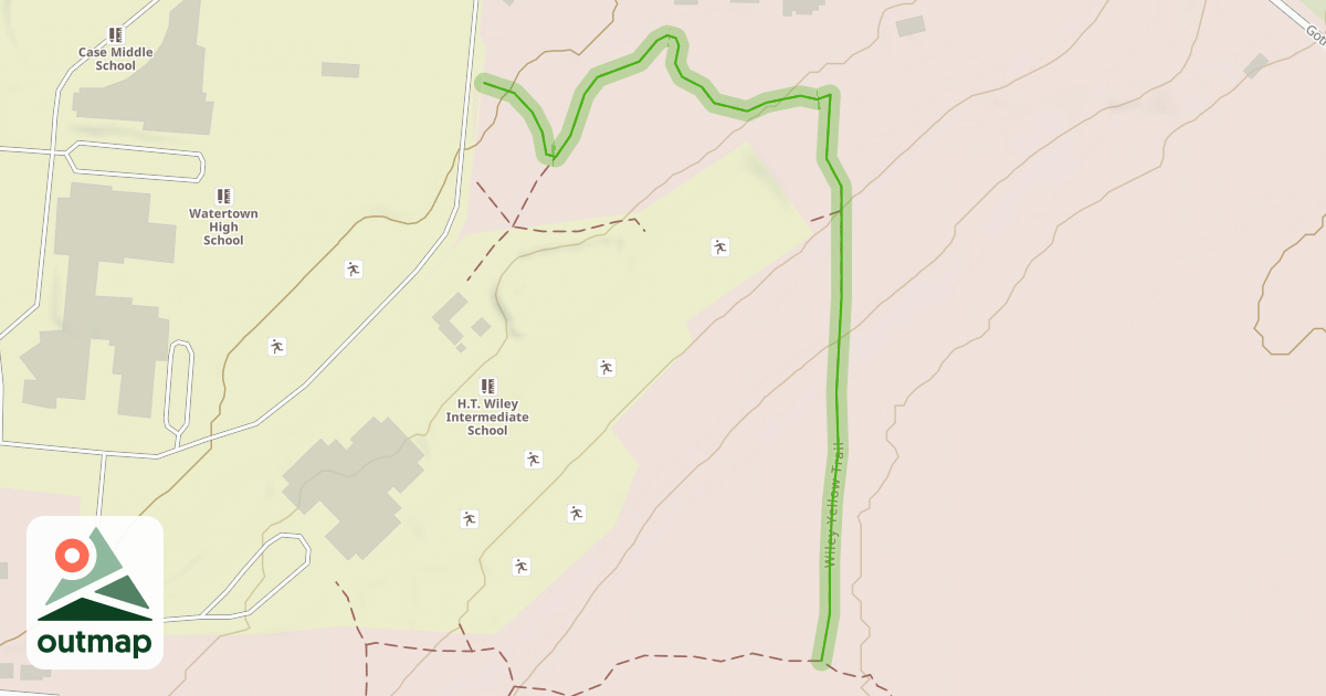 Map of Wiley Yellow Trail