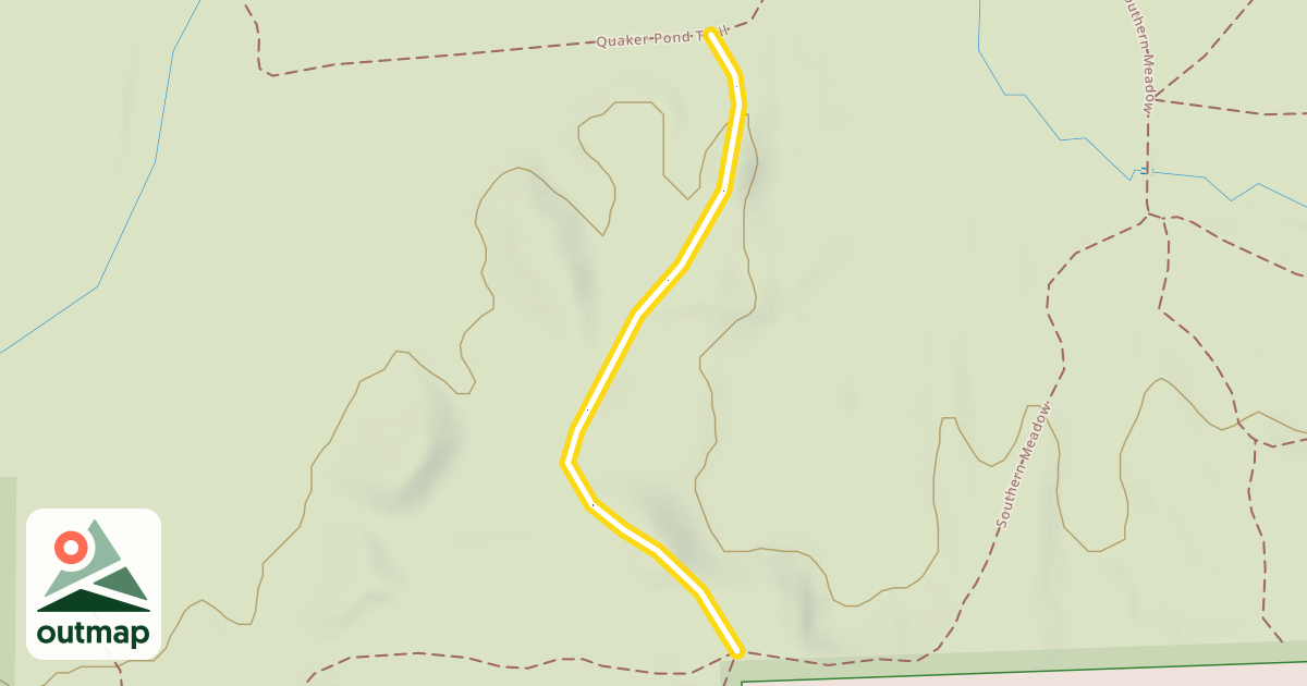 Map of Quaker Pond Trail