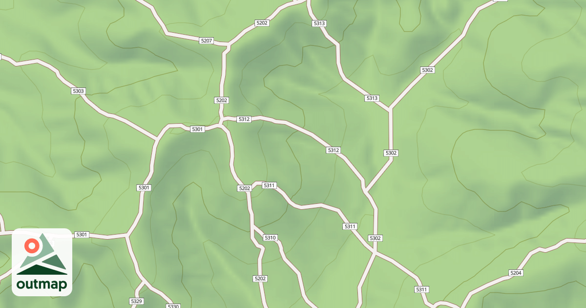 Map of USFS Motor Vehicle Use Map Trails 19434
