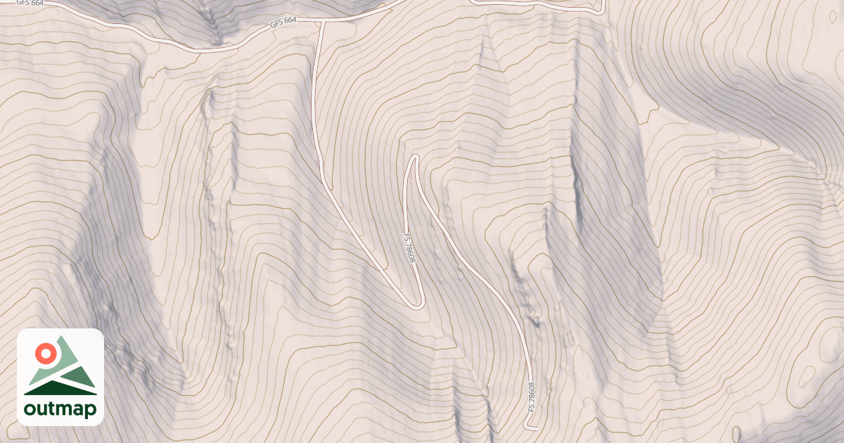 Map of USFS National Forest System Roads {83783069-A6FB-40FB-B6A7-26A14BC9B319}