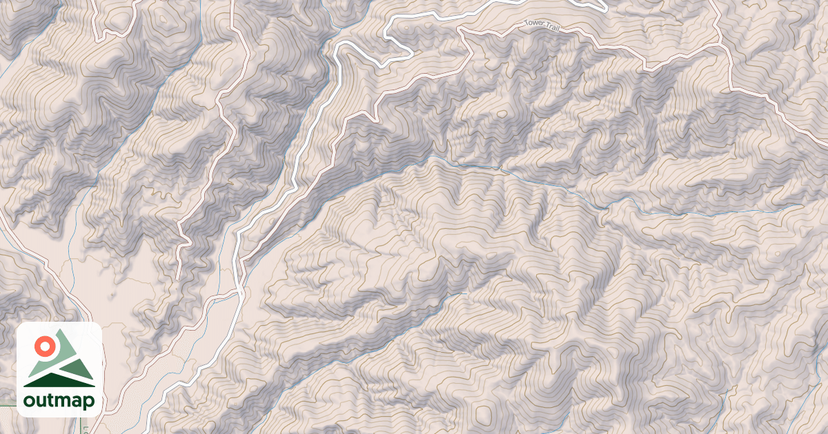 Map of USFS Motor Vehicle Use Map Trails 6850