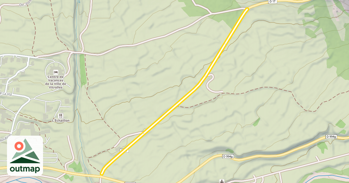 Map of Col de l'Échelle