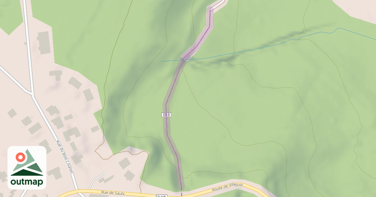 Map of Chemin du Haut des Paradis