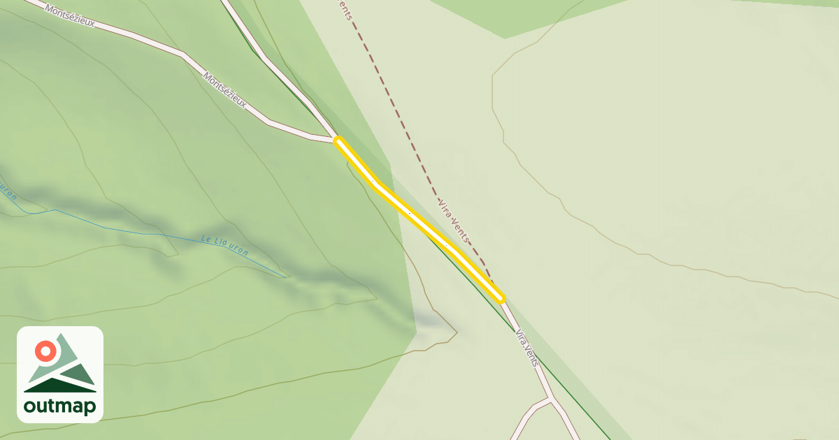 Map of Montsézieux