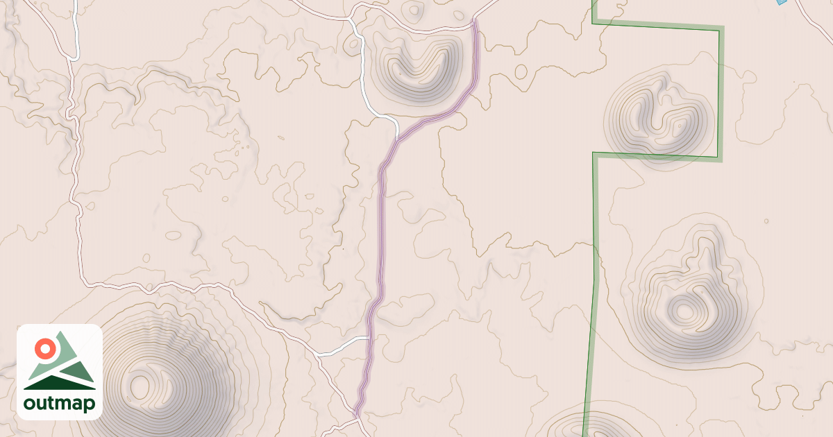 Map of Indian Service Rd. - BIA 4034