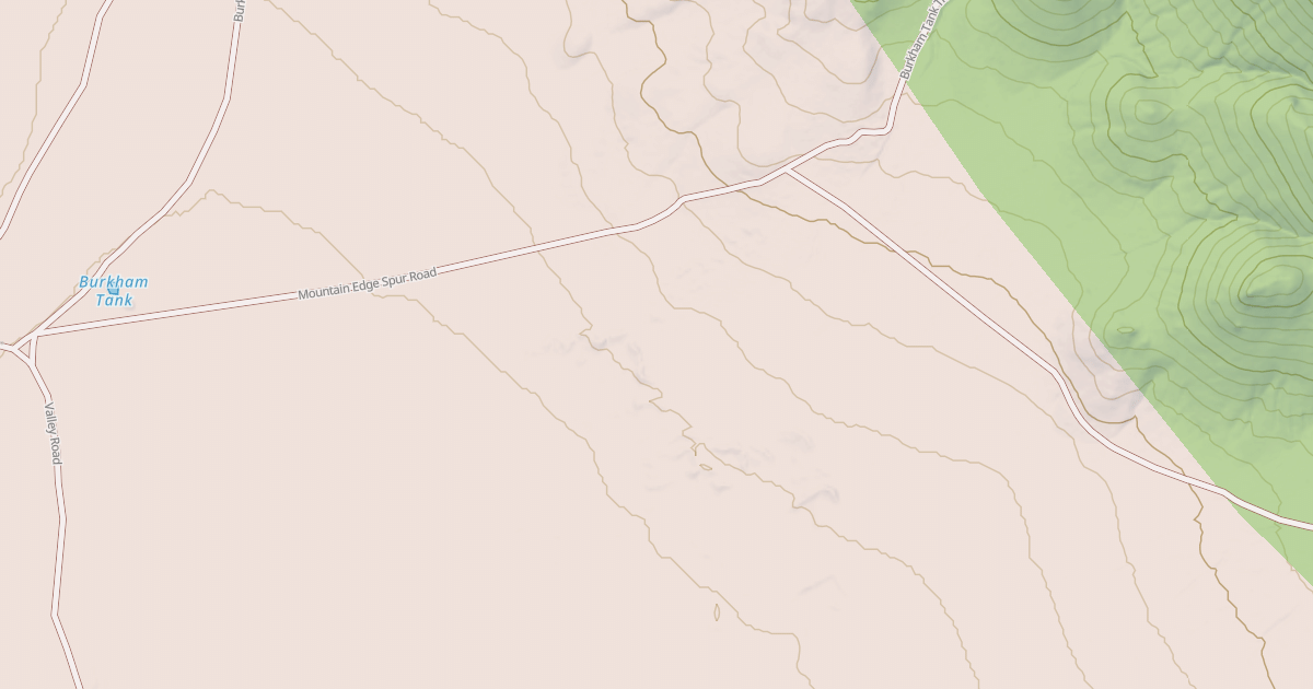 Map preview of MOUNTAIN EDGE SPUR ROAD