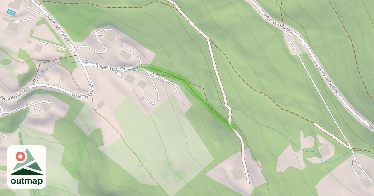 Map of Chemin du Crêt Cosset