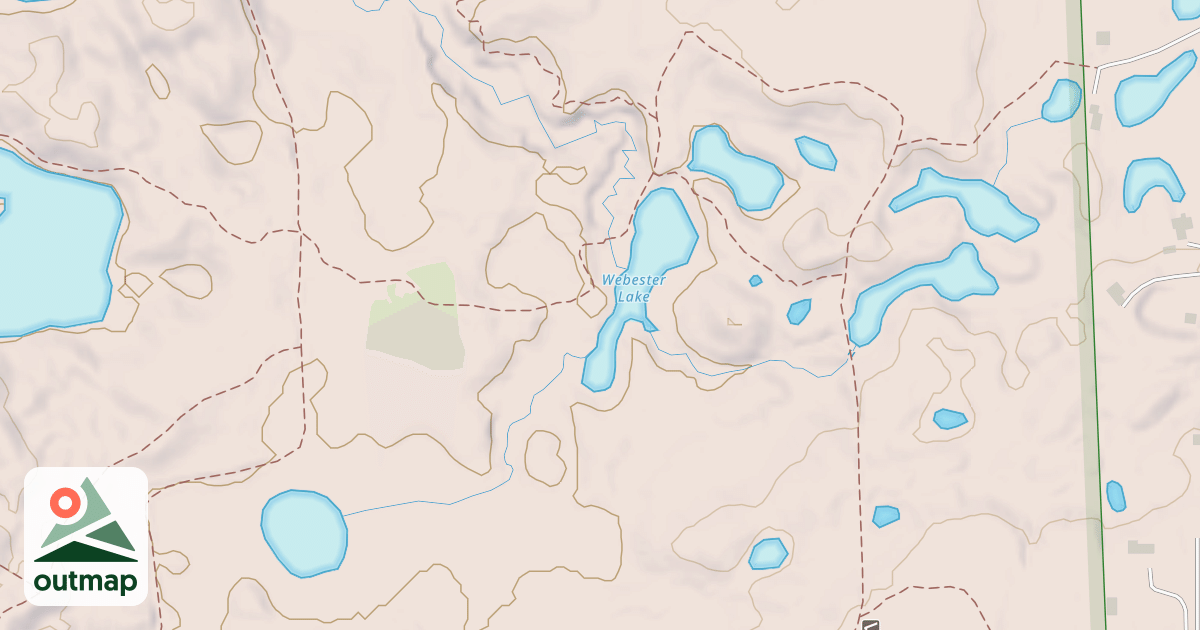 Map of Ortonville Rec. Area Snowmobile Trail;ortonville Rec. Area Equestrian Trail