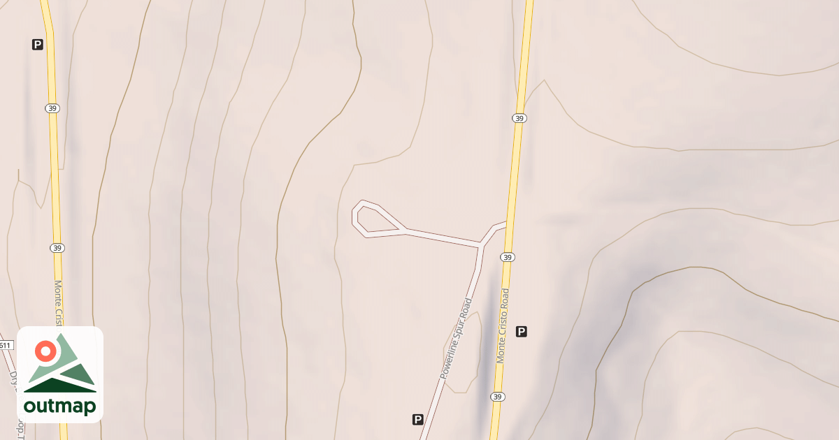 Map of POWER LINE OVERLOOK