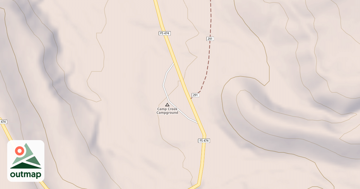 Map of CAMP CREEK CG