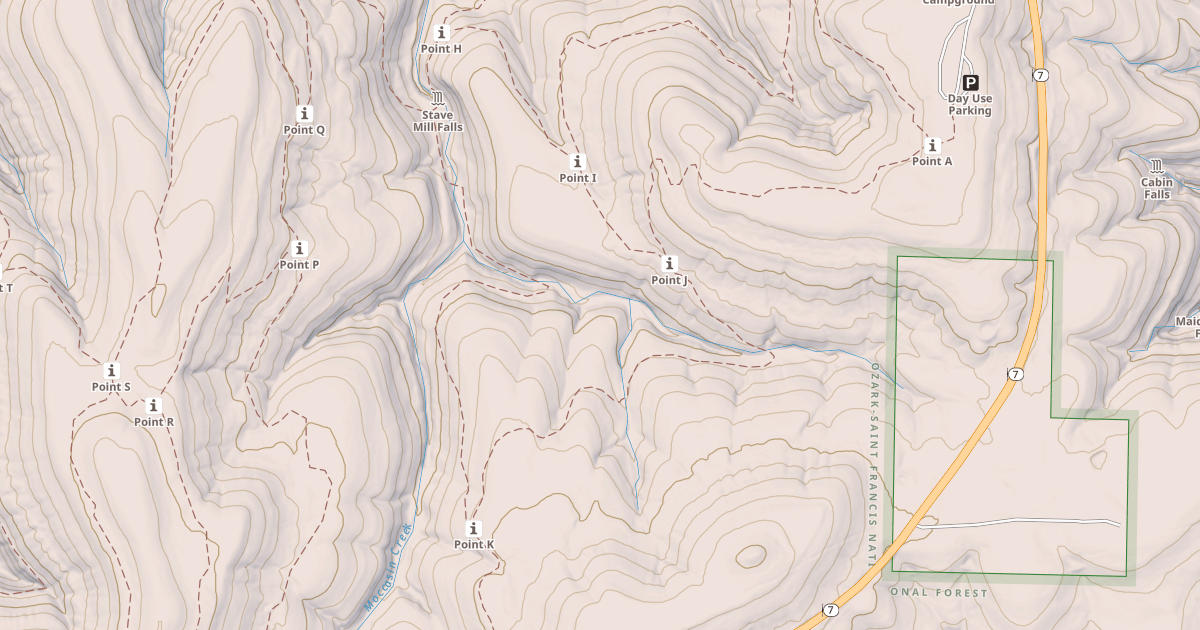 Map preview of MG STAVE MILL FALLS