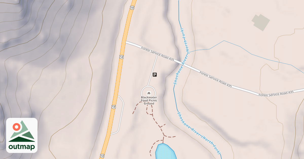 Map of BLACKWATER POND PARKING