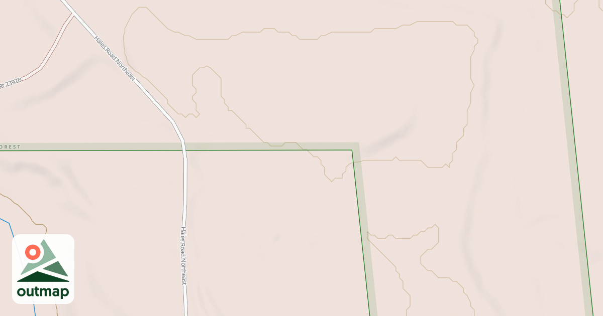 Map of HALES SPUR A