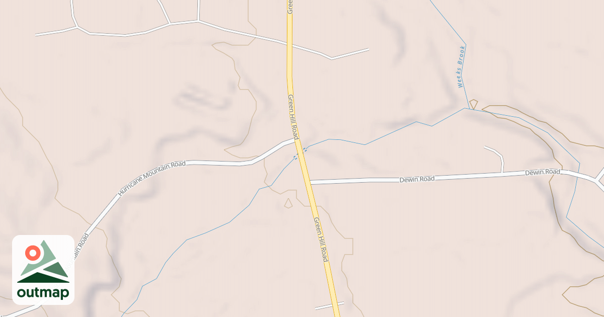 Map of Green Hill Rd