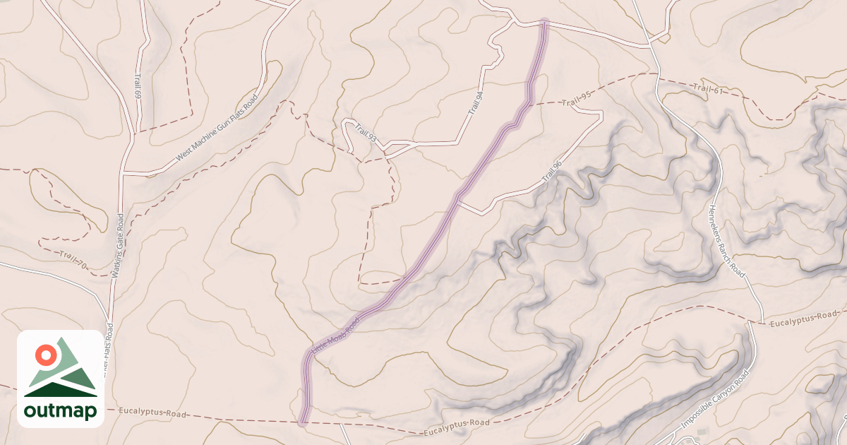 Map of Little Moab Road