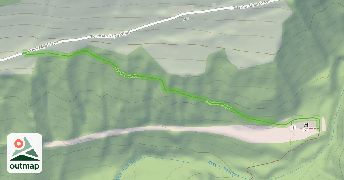 Map of Sentier de Jor