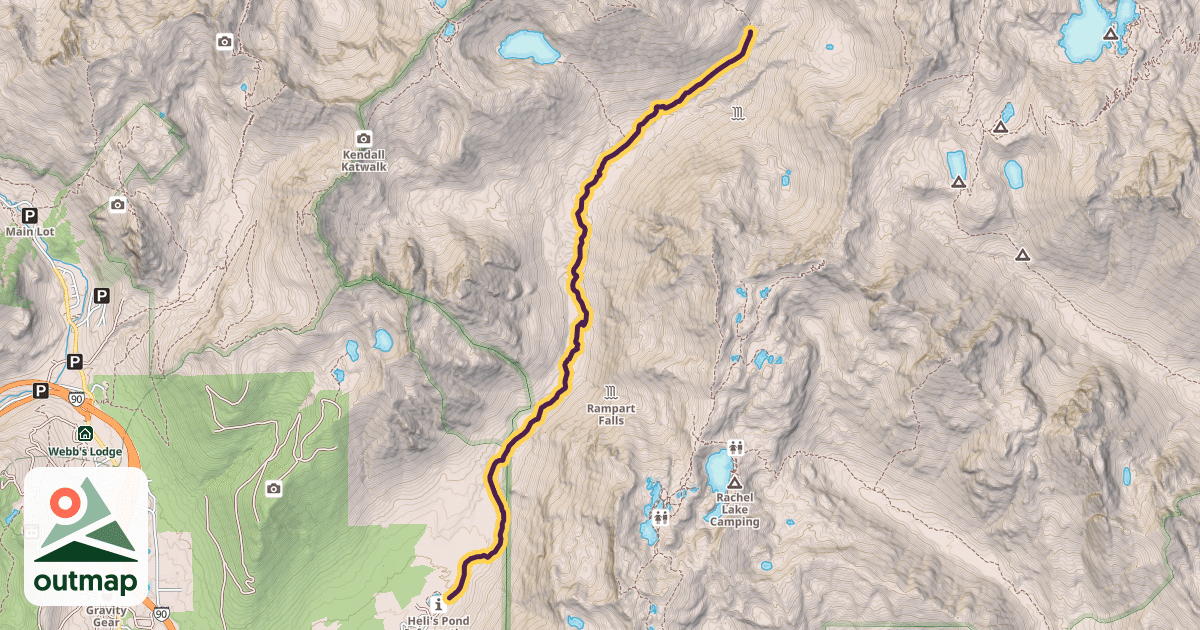 Map of Gold Creek Trail