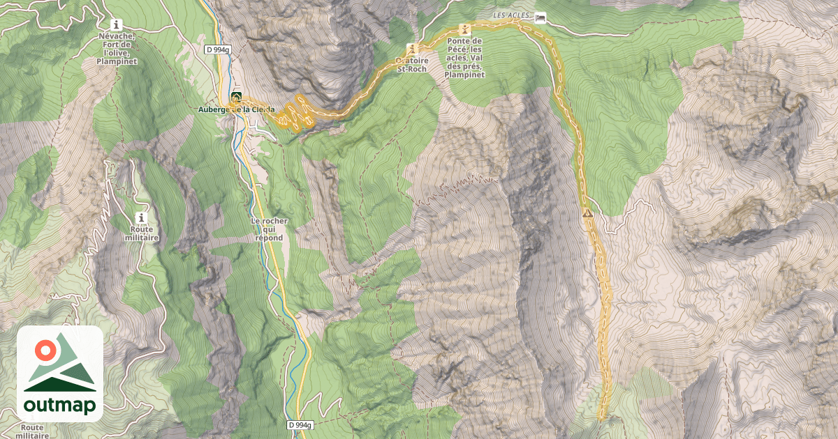 Map of Col de Dormillouse — Plampinet
