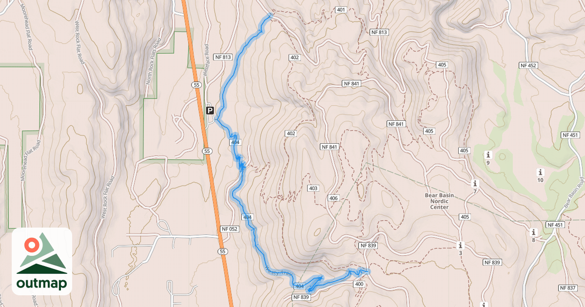 Map of Westy Trail