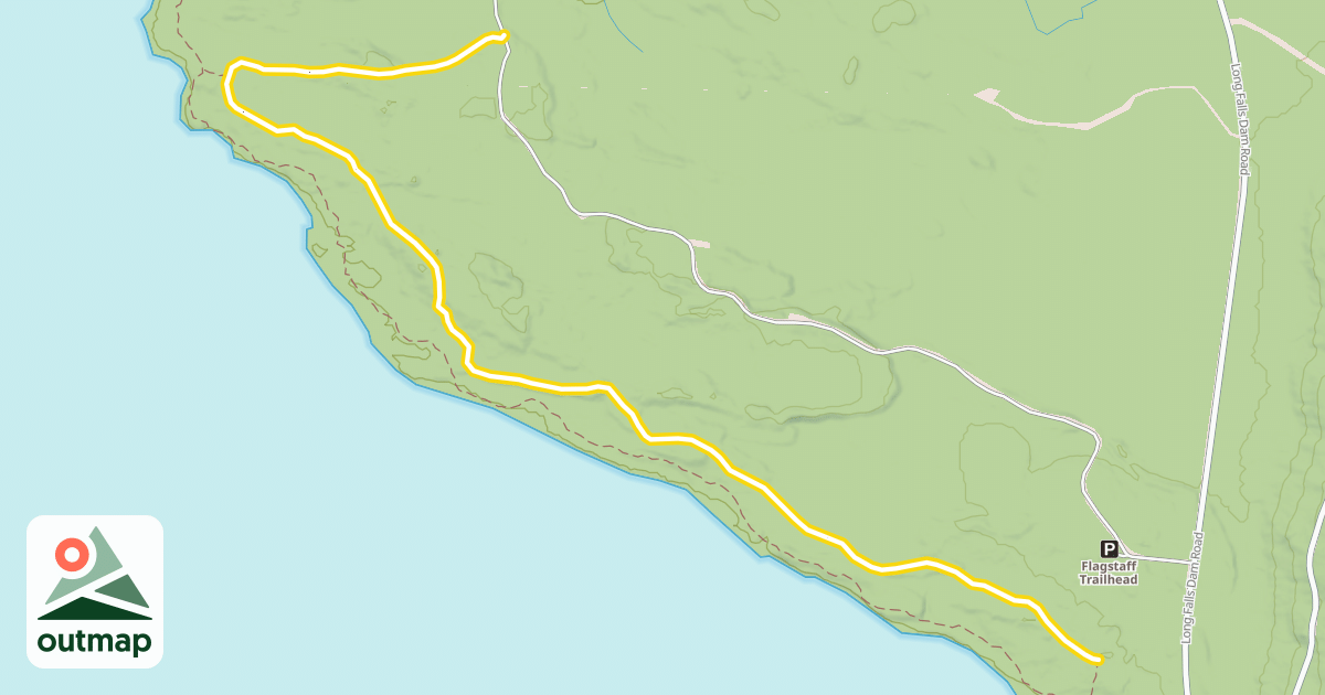 Map of Maine Hut Trail