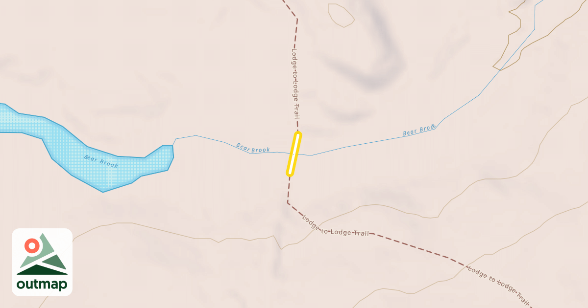 Map of Lodge to Lodge Trail