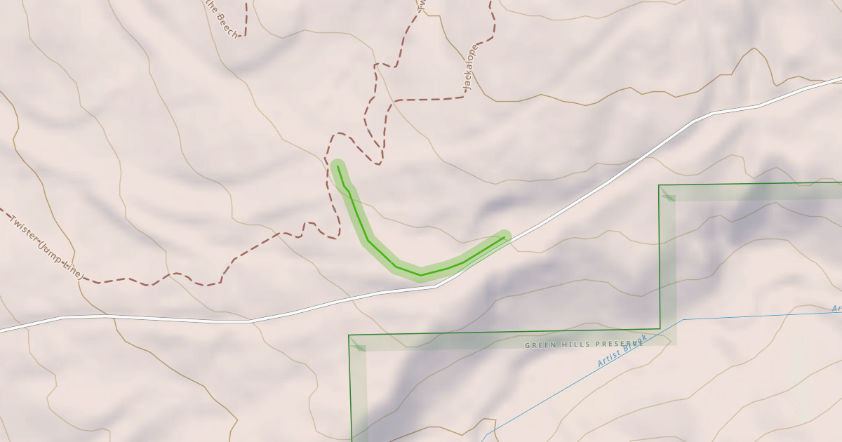 Map preview of Lower Tommy's Trail