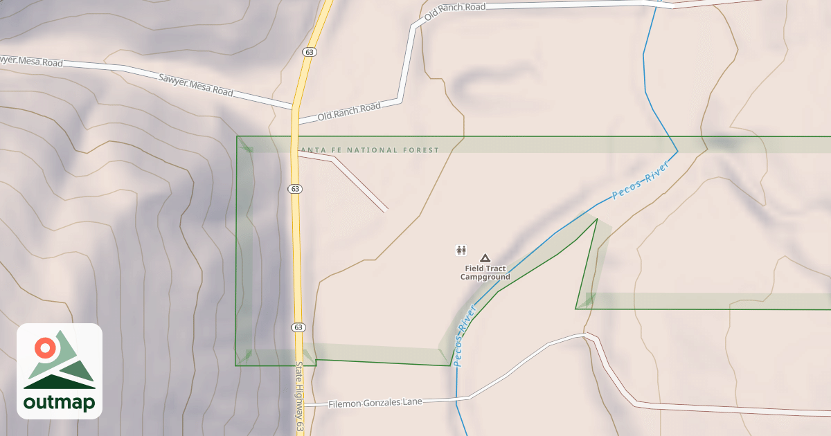 Map of FIELD TRACT CAMPGROUND
