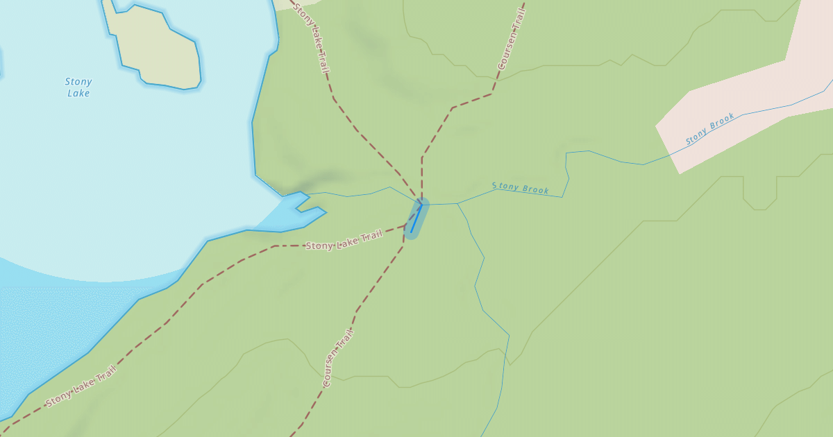 Map preview of Stony Lake/Coursen Trail