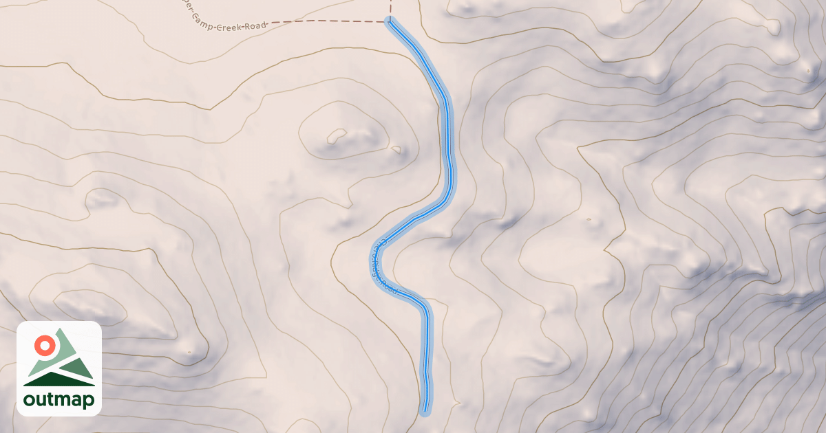Map of Chero Ridge Road