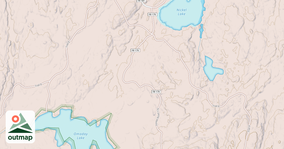 Map of OMADAY LAKE
