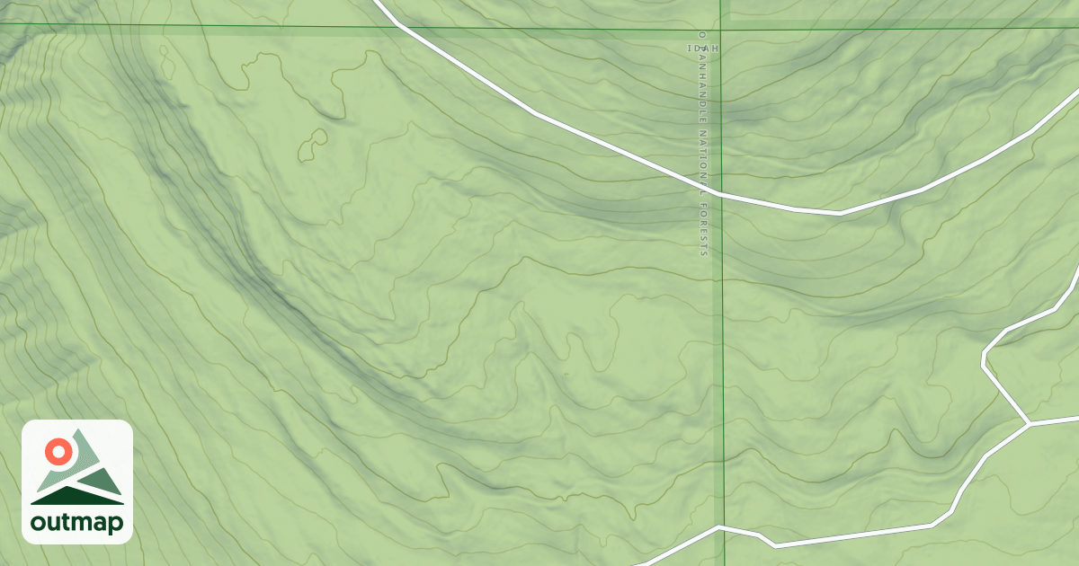 Map of SOUTH HALL MOUNTAIN C