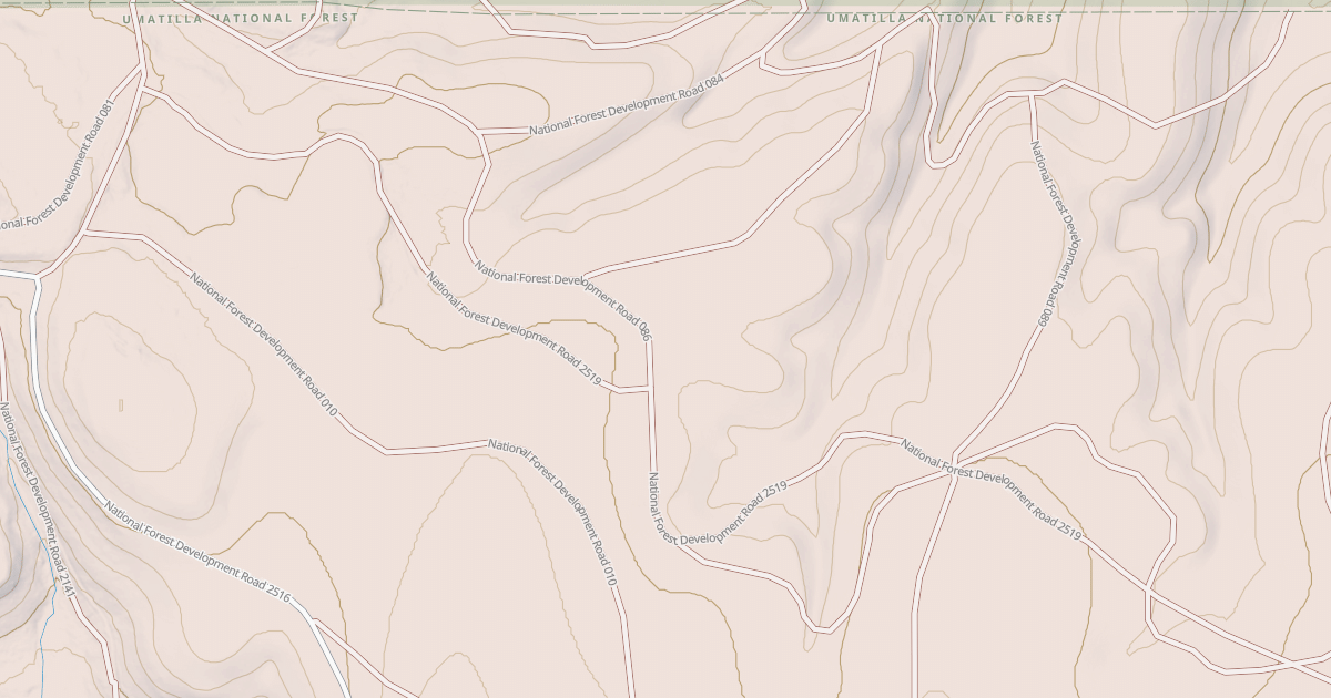 Map preview of USFS National Forest System Roads {5BF3E466-6DC8-47DE-BE8D-6270F553625A}