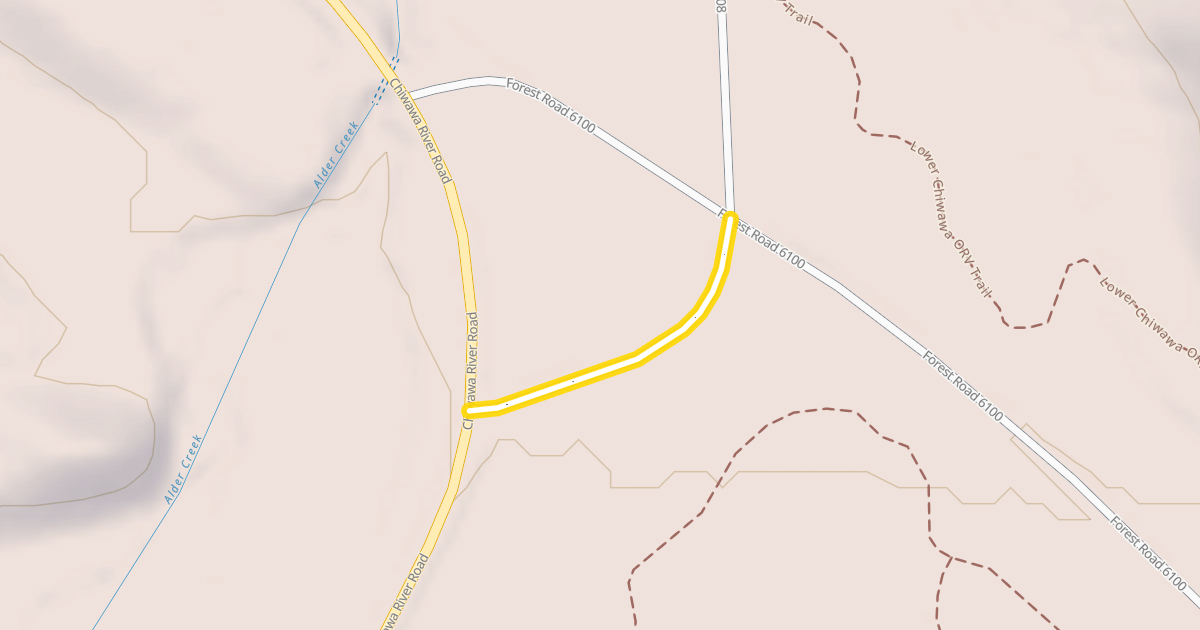 Map preview of Forest Road 6208