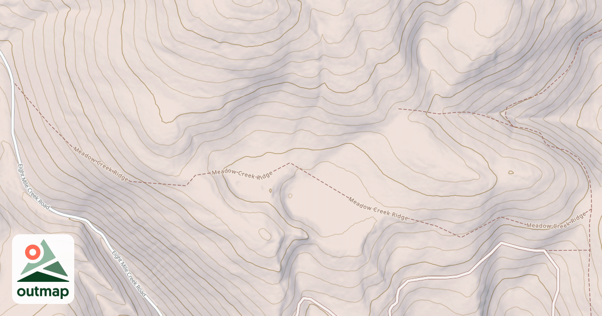 Map of Meadow Creek Ridge