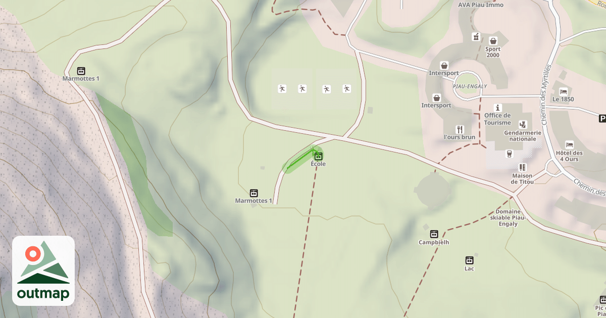 Map of École