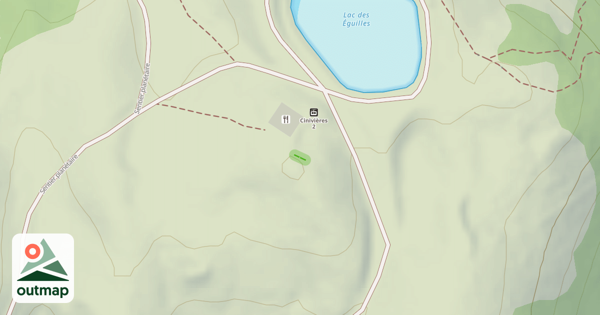 Map of Cinivières