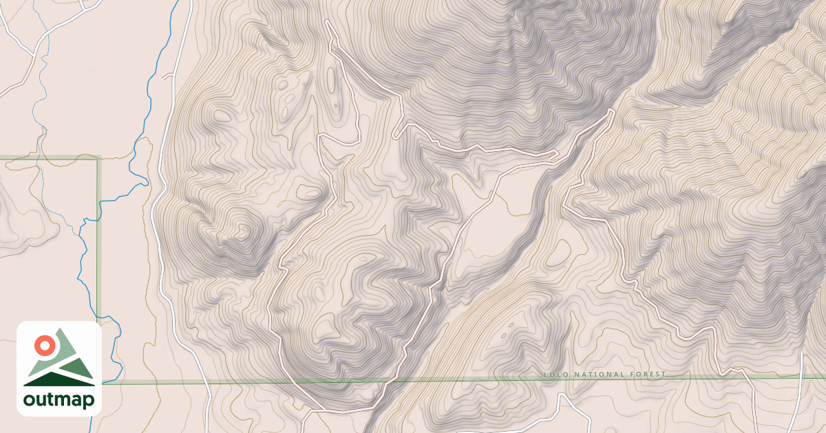 Map of MCCABE LOOP (RED HILLS)