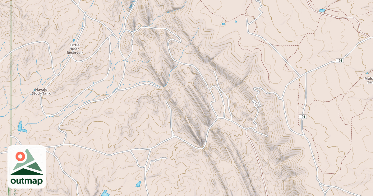 Map of STINKING SPRINGS