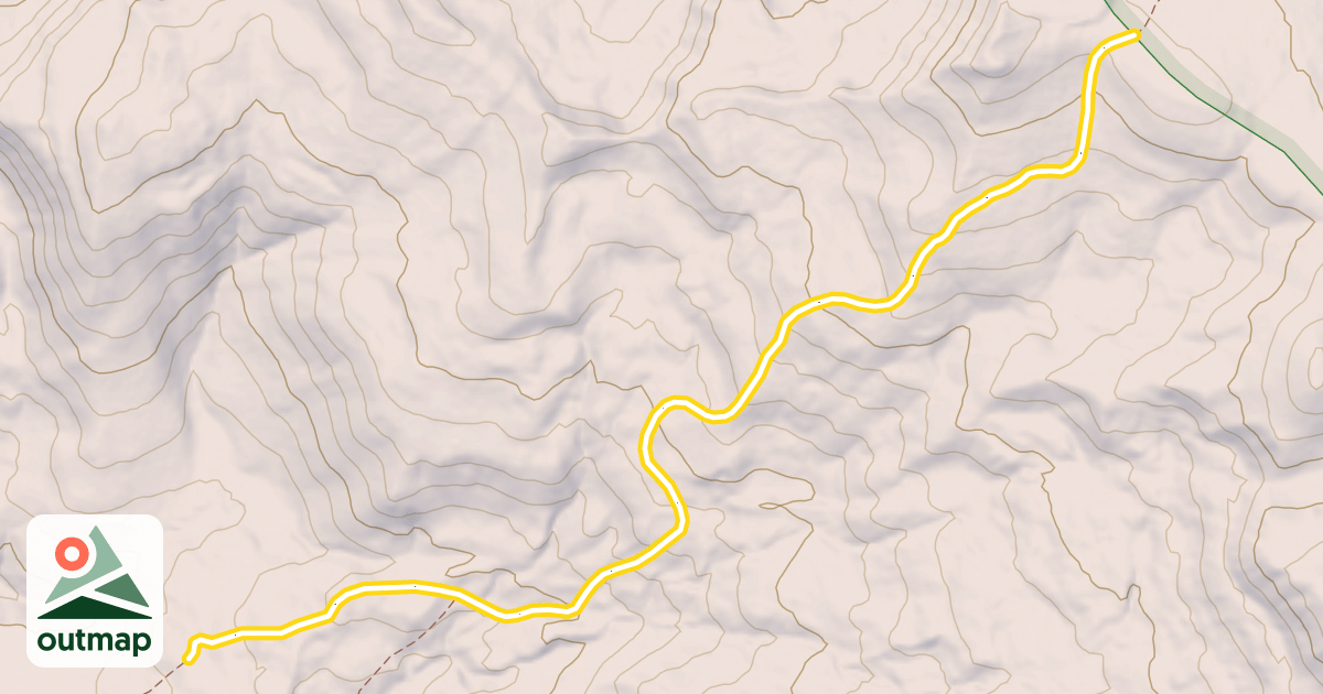 Map of Papoose Creek Road Snowmobile Trail