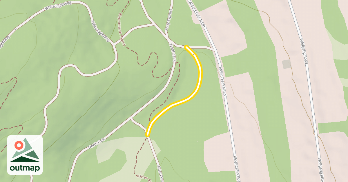 Map of Alder Creek Trail